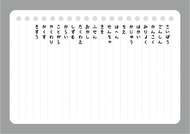 漢字の暗記の仕方イラスト